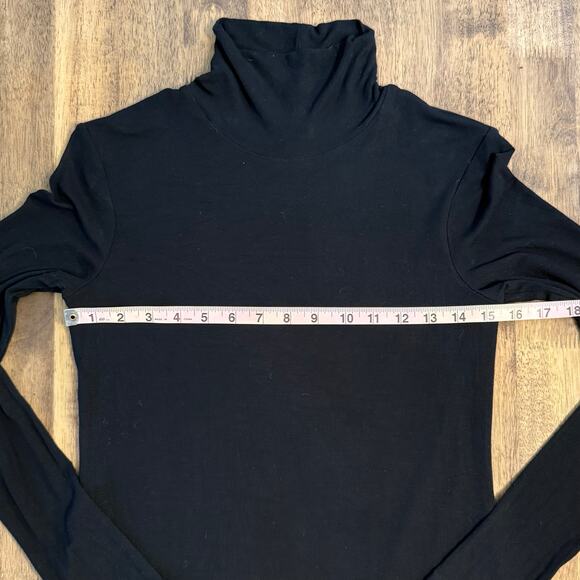 Theory Brand Mini Dress Turtleneck Tweed Wool Long Sleeve Black Women's Small - Picture 5 of 9